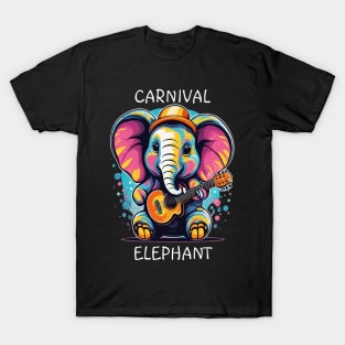 Elephant Serenades elephant playing guitar T-Shirt